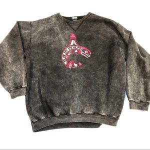 English Bay Sportswear Sweatshirt sz 2XL. Charcoal. Cotton Blend